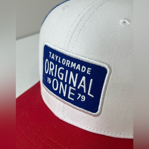 TaylorMade Retro VTG Inspired Official Patch Logo Golf Hat Cap EUC - Picture 4 of 7